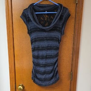 IZ Byer Cowl Neck Lace back Large